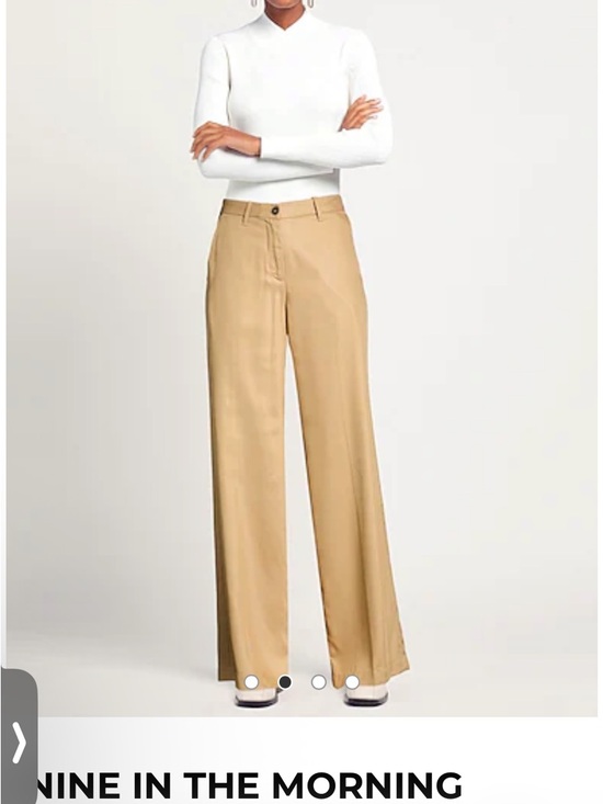 Nine in the morning Pants - Nine In The Morning Wool Wide Leg Trousers.
